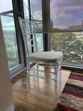 Clear acrylic dining for sale  LONDON