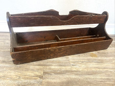 Antigua caja de carpintero de herramientas con mango de madera de colección jardín rústico granja segunda mano  Embacar hacia Mexico