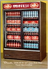 C1960s Store Display Adv. Cartão postal "VERDADEIRO comerciante de caixa fria" / DR. PEPPER comprar usado C1960s Store Display Adv. Cartão postal "VERDADEIRO comerciante de caixa fria" / DR. PEPPER comprar usado  Enviando para Brazil