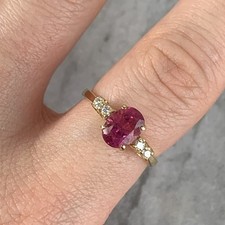 Pink sapphire diamond for sale  UK