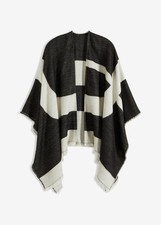 Poncho streifen schwarz gebraucht kaufen  Deutschland