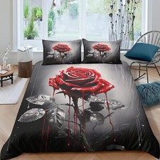 Capa de edredom Roses para crianças meninos meninas planta conjunto de roupa de cama 3D comprar usado  Enviando para Brazil