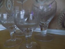 Set vintage etched for sale  UK