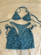 Piece blue bikini for sale  GODALMING
