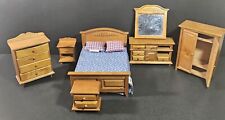 Antigo Conjunto de Quarto de Madeira Battat Casa de Bonecas Cama Armário Espelho 1:12 Lote de 7 Peças comprar usado  Enviando para Brazil
