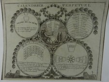 Antique perpetual calendar d'occasion  Expédié en Belgium