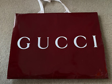 Autêntica sacola de compras Gucci sacola de papel sacola de presente luxo embalagem vazia GG comprar usado  Enviando para Brazil