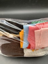 Uma bolsa grande vintage de feltro resistente variedade de sucata colorida de duas jardas  comprar usado  Enviando para Brazil