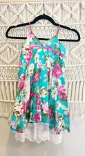 Teal pink floral for sale  Duluth