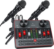 Kit de mixer de áudio G1 para transmissão ao vivo, placa de som ao vivo para streaming 2 microfone comprar usado  Enviando para Brazil