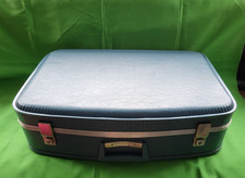 Vintage blue suitcase for sale  FILEY