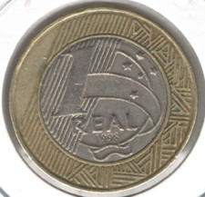 Moeda Brasil 1 real 1998 - KM# 652 - EB818 comprar usado  Brasil 