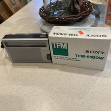 Receptor de radio AM-FM portátil Sony de 2 bandas modelo TFM-6160W segunda mano  Embacar hacia Mexico