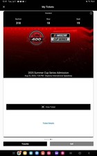 Nascar tickets 2025 for sale  Davenport
