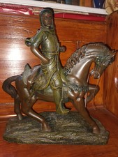 Vintage bronze warrior for sale  COALVILLE