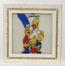Moldura de papelão vintage The Simpsons azulejo de vidro design prêmio carnaval usada OG comprar usado  Enviando para Brazil