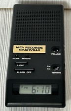 Vintage H-4349 Radio podróżne Budzik MCA Records Nashville Rzadkie sprawdzone prace, używany na sprzedaż  Wysyłka do Poland