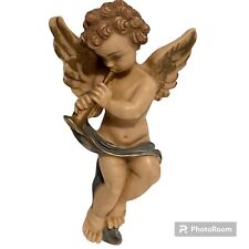 Usado, Querubins de anjo pendurados marfinita tocando chifre assinado G.R. 5,5 polegadas comprar usado  Enviando para Brazil