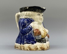 Jarro Toby de cerâmica inglês antigo do século XIX c. 1860 Staffordshire comprar usado  Enviando para Brazil