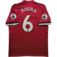 Camisa de futebol Manchester United 2017-18 Adidas Home Paul Pogba tamanho G comprar usado  Enviando para Brazil