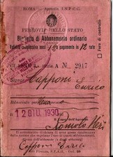 Ferrovie stato carnet usato  Italia