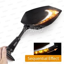 Espelhos de LED sequenciais limpos suporte de carenagem preto Lúcifer para Honda NT700VA 06-08 comprar usado  Enviando para Brazil