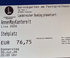Tickets annenmaykantereit füs gebraucht kaufen  Fellbach
