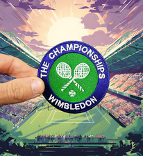 Wimbledon patch ricamata usato  Sant Egidio Alla Vibrata