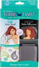 Turbie Twist Microfibra Toalha de Cabelo Dia Noite Cetim Fronha Novo Pacote Combo  comprar usado  Enviando para Brazil