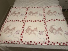 Handmade embroidered quilt for sale  Littleton