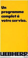 Brochure années liebherr d'occasion  Marcillat-en-Combraille