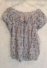 Blouse blanche bleue d'occasion  Bourg-de-Thizy