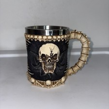 Caneca de café caveira Viking caveira cerveja caneca forro de aço inoxidável comprar usado  Enviando para Brazil
