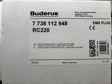 Buderus rc220 rc100h gebraucht kaufen  Potsdam