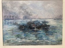 Pastel papier bateau d'occasion  Livarot