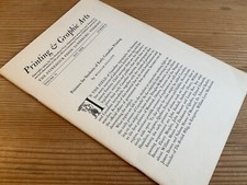 Printing graphic arts for sale  LONDON