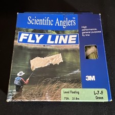 Linha de pesca flutuante Scientific Anglers nível mosca verde L 7 F/72 pés/21,9 m nova na caixa comprar usado  Enviando para Brazil