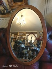 Oval mirror bevelled for sale  BLACKBURN
