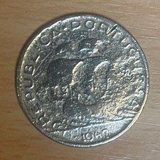 PORTUGAL - MOEDA DE PRATA 5$ - 1947 com eixo a 90% comprar usado  Enviando para Brazil