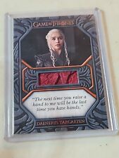 Juego de Tronos Iron Anniversary Ser 1 Reliquia Cita Tarjeta QC2 Daenerys ESCASO DIESTRO segunda mano  Embacar hacia Mexico