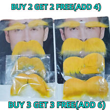 Yellow mustache eyebrows for sale  UK