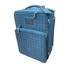 Bolsa de transporte Coach Travel mala de lona azul 49x36x19cm usada comprar usado  Enviando para Brazil