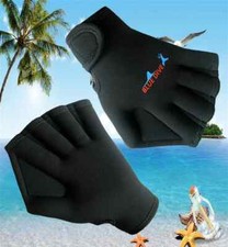1 par de luvas de natação ajustáveis de neoprene ajuste aquático natação novas, usado comprar usado  Enviando para Brazil
