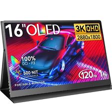 Monitor para jogos 16” OLED 120Hz 2880x1800 100% DCI-P3 monitor portátil tela de PC comprar usado  Enviando para Brazil