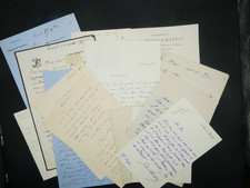 Lot autograph letters d'occasion  Expédié en Belgium