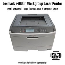 Usado, Impressora a Laser para Grupo de Trabalho Lexmark E460dn | Duplex | Rede | Rápida e Confiável comprar usado  Enviando para Brazil
