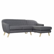 Używany, Sofa trzyosobowa DKD Home Decor 8424001799442 szara kolorowa naturalna drewno żucie na sprzedaż  Wysyłka do Poland