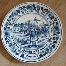 Wandteller blau royal gebraucht kaufen  Bräunlingen