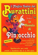 Cartolina pinocchio favola usato  Milano