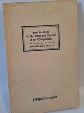 Burckhardt grösse glück gebraucht kaufen  Blieskastel